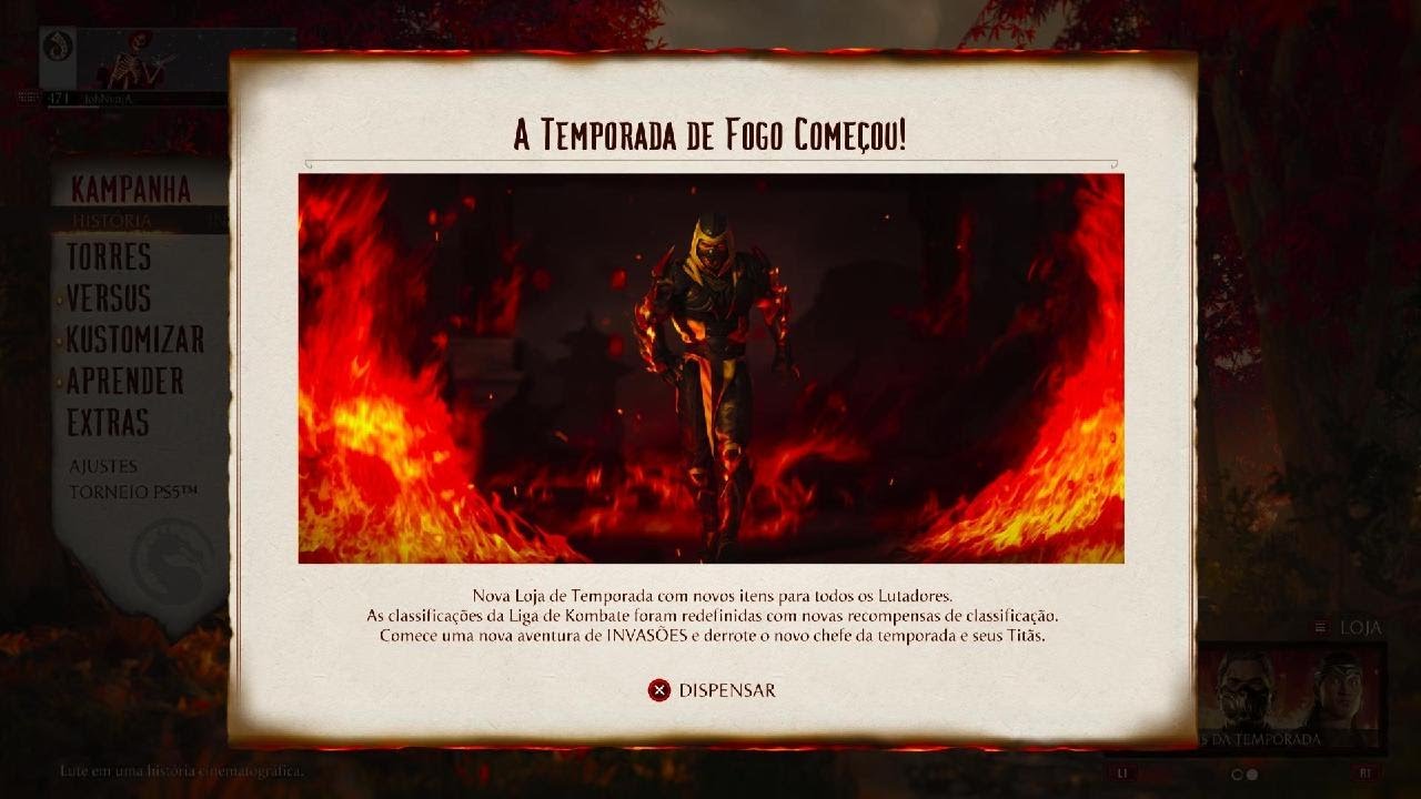 Recomeçou a Temporada 1 pela terceira vez 🤡 Mortal Kombat 1