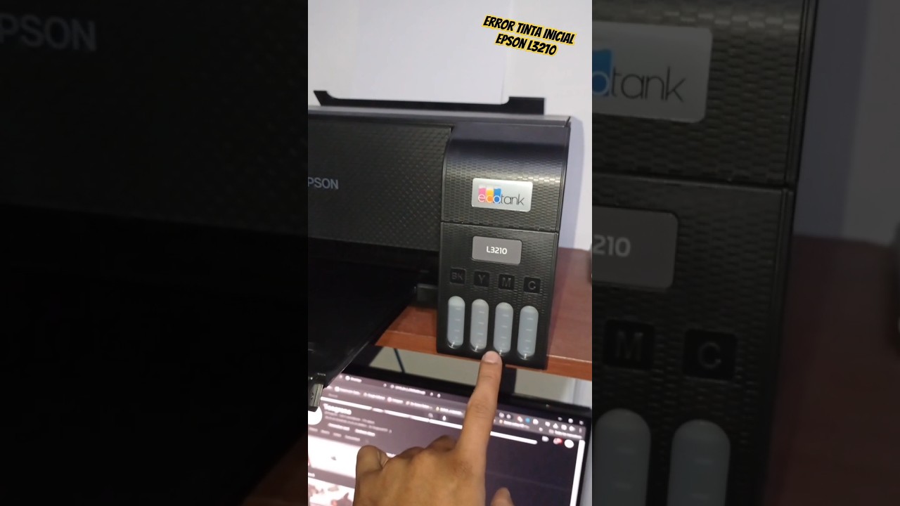Error de tinta inicial, EPSON L3210. #foryou #epson #impresora #printer #gratis #aprender #tutorial