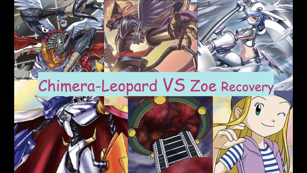 Digimon: Chimera-Leopardmon Armor Jogress VS Zoe-Recovery with Red and White (1 game)