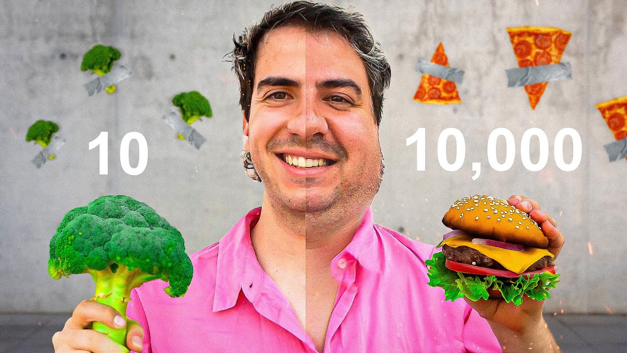 Un d&iacute;a comiendo 10,000 Calor&iacute;as VS 10 Calor&iacute;as