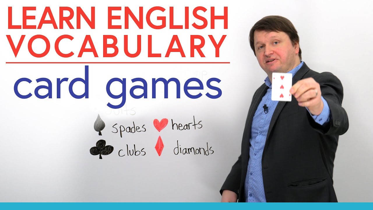 Learn English vocabulary for card games