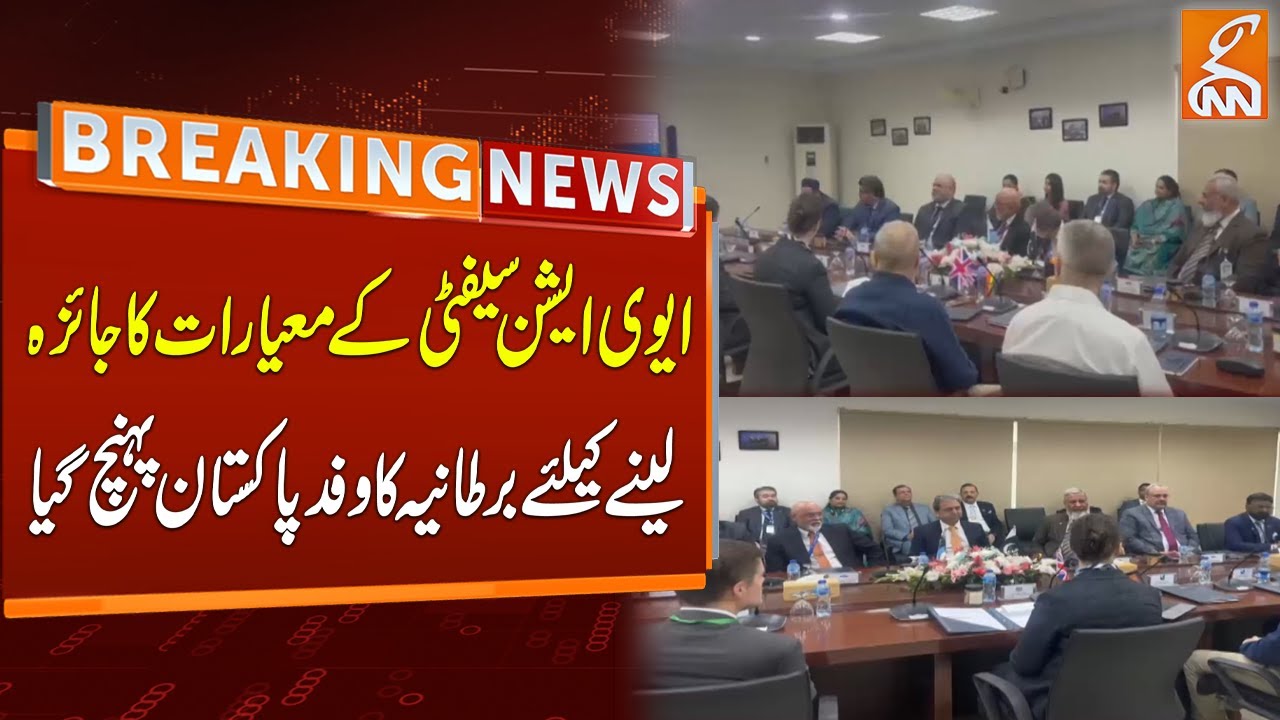 British delegation arrives in Pakistan to review aviation safety standards | Breaking News | GNN