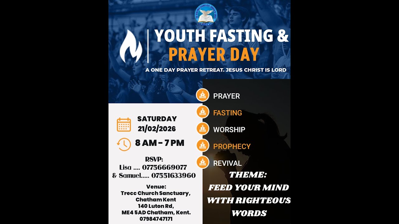 TRECC YOUTH AND FASTING PRAYER(PT2)...Pst. Ezekiel...21/02/2026