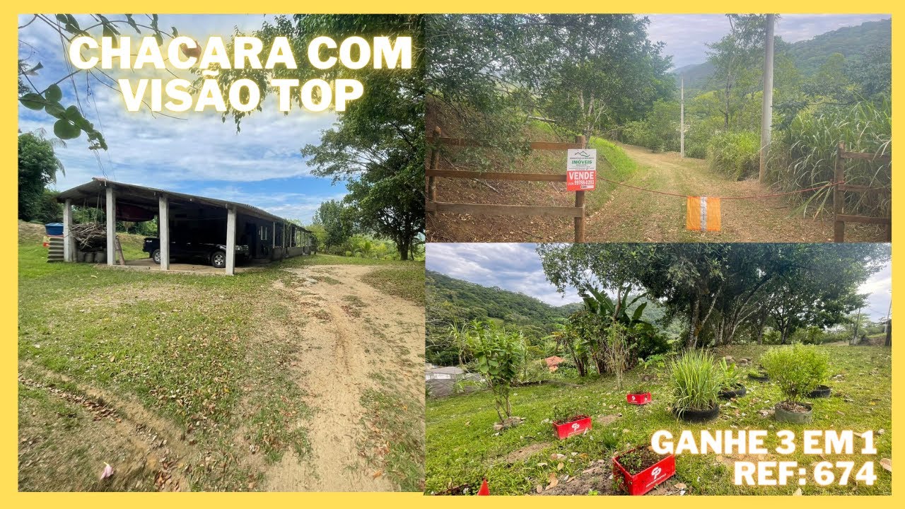 REF. 674, CHACARA COM VISÃO TOP, POR R$ 235.000,00 EM PEDRO DE TOLEDO - SP.