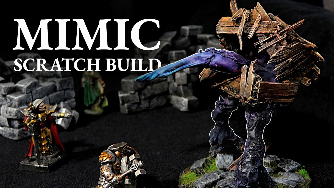 Scratch-Building a Mimic for Dungeons & Dragons (Just Sticks & Glue)