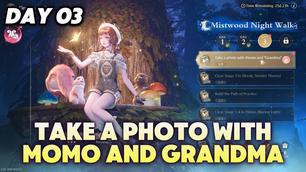 Take a Photo with Momo and Grandma | Infinity Nikki