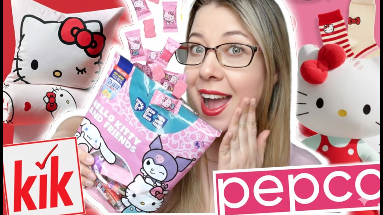 KOLEKCJA HELLO KITTY 🩷 PEPCO kontra KIK #pepco  #haulzakupowy  #hellokitty