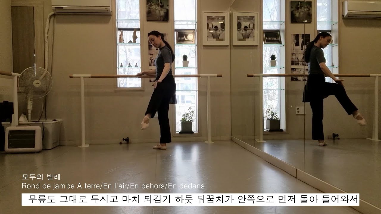 발레용어사전_10-2. rond de jambe à terre / En l'air / En dehors / En dedans 동작연습