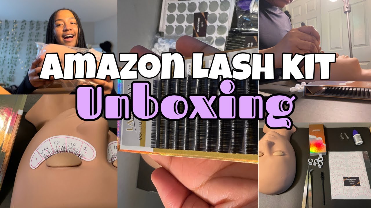 Beginner Lash Tech || Amazon lash kit unboxing-lash supplies
