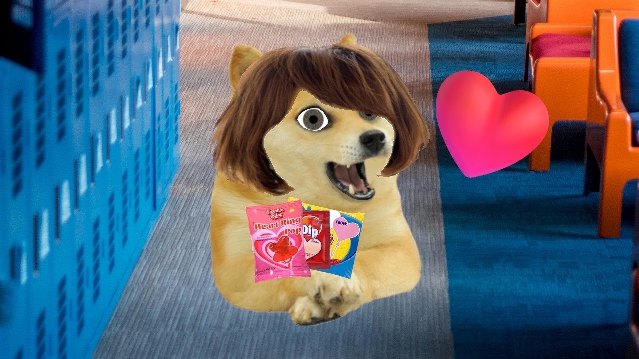 lil doge has a Valentine's Day party at school