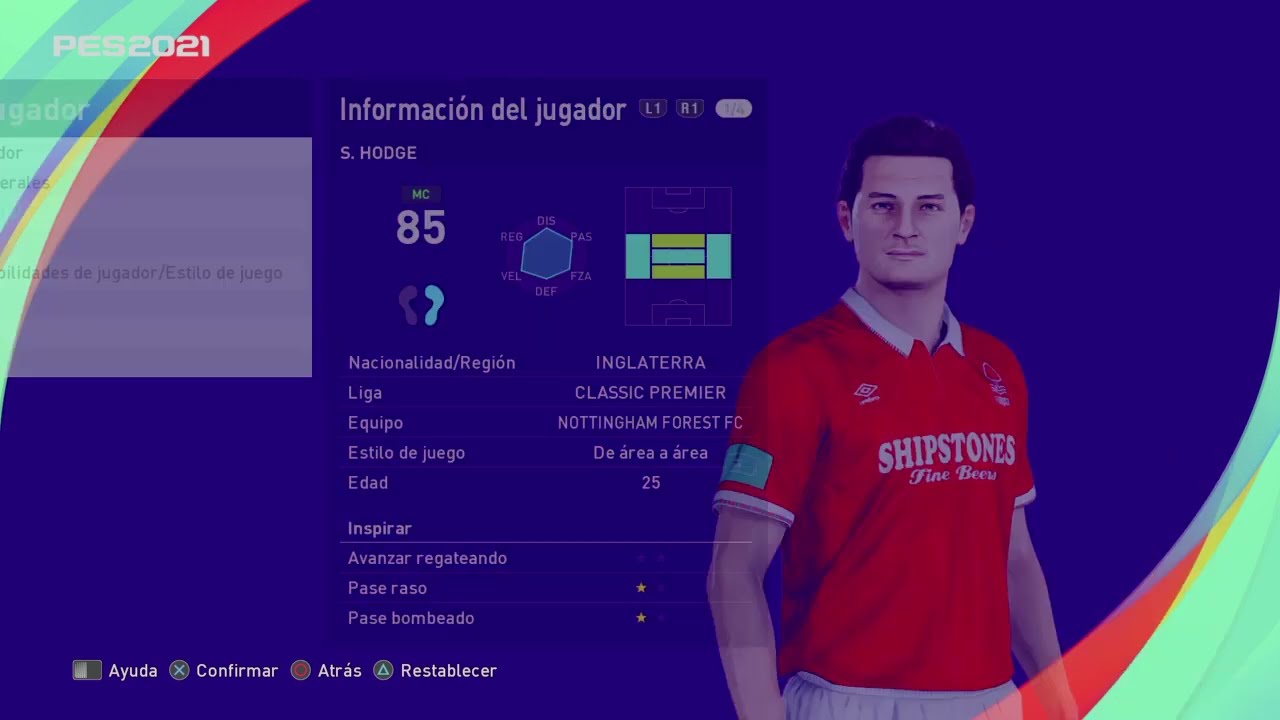 Stephen ``Steve´´ Brian Hodge - PES Clasico (Face, Body& Stats)