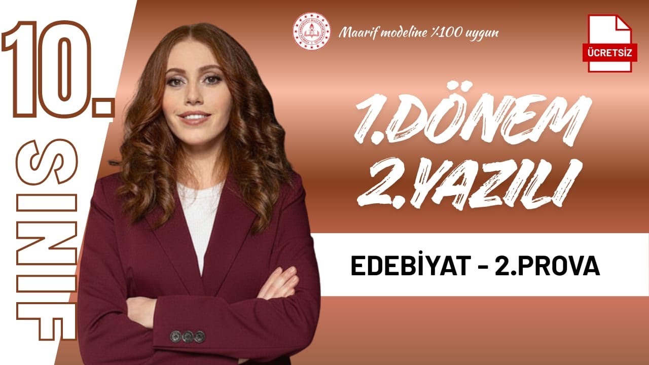 10.SINIF EDEBİYAT 1.DÖNEM 2.YAZILI 2.PROVA + PDF