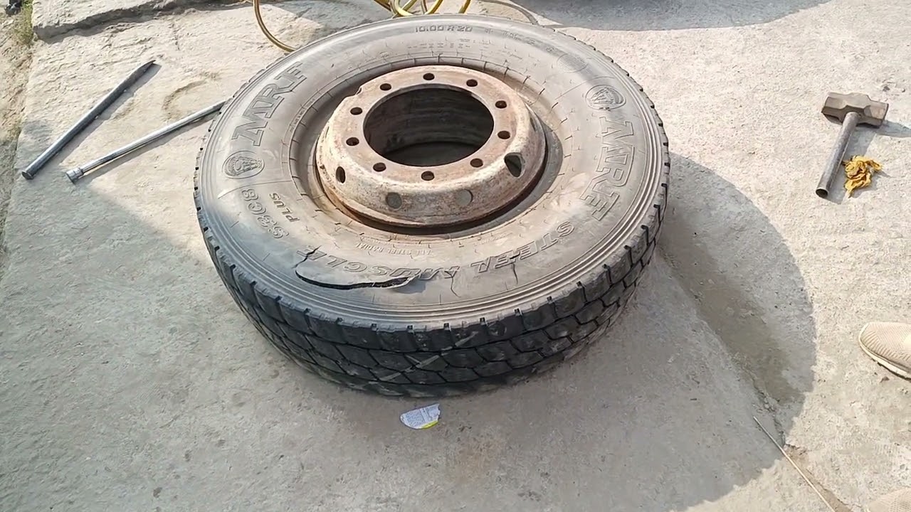 How open truck wheel nut and rim ring 