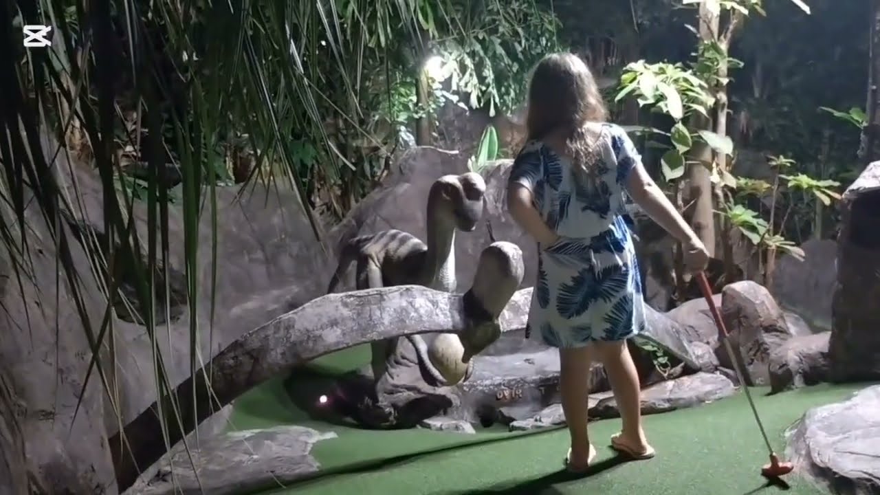 I got Scared at Phuket Dino Park! 🦖 Realistic Dinosaur Mini Golf & Restaurant