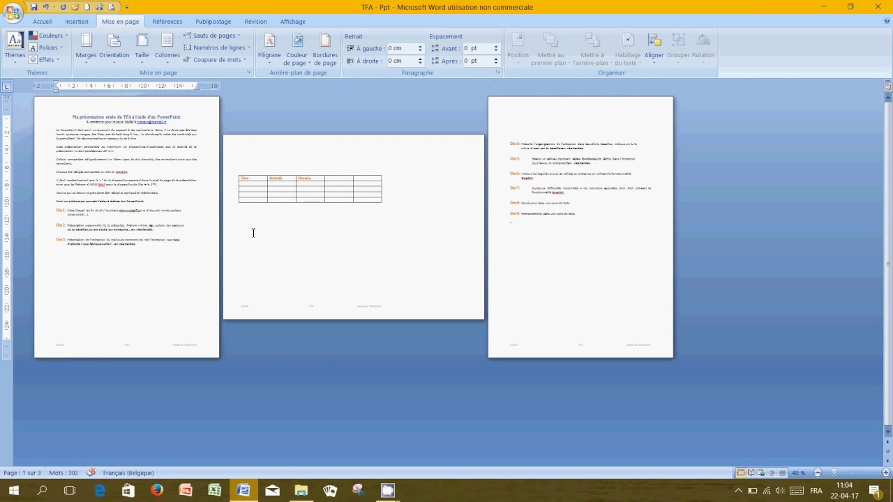 Comment mettre une seule page en paysage - WORD