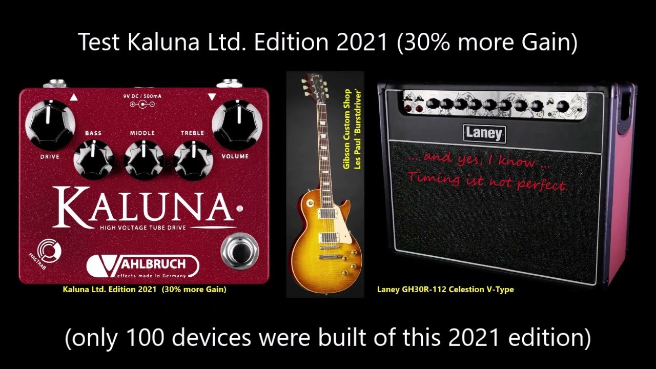 Kaluna 2021 - short (sound)test red Kaluna ltd. edition 2012 (30% more gain)