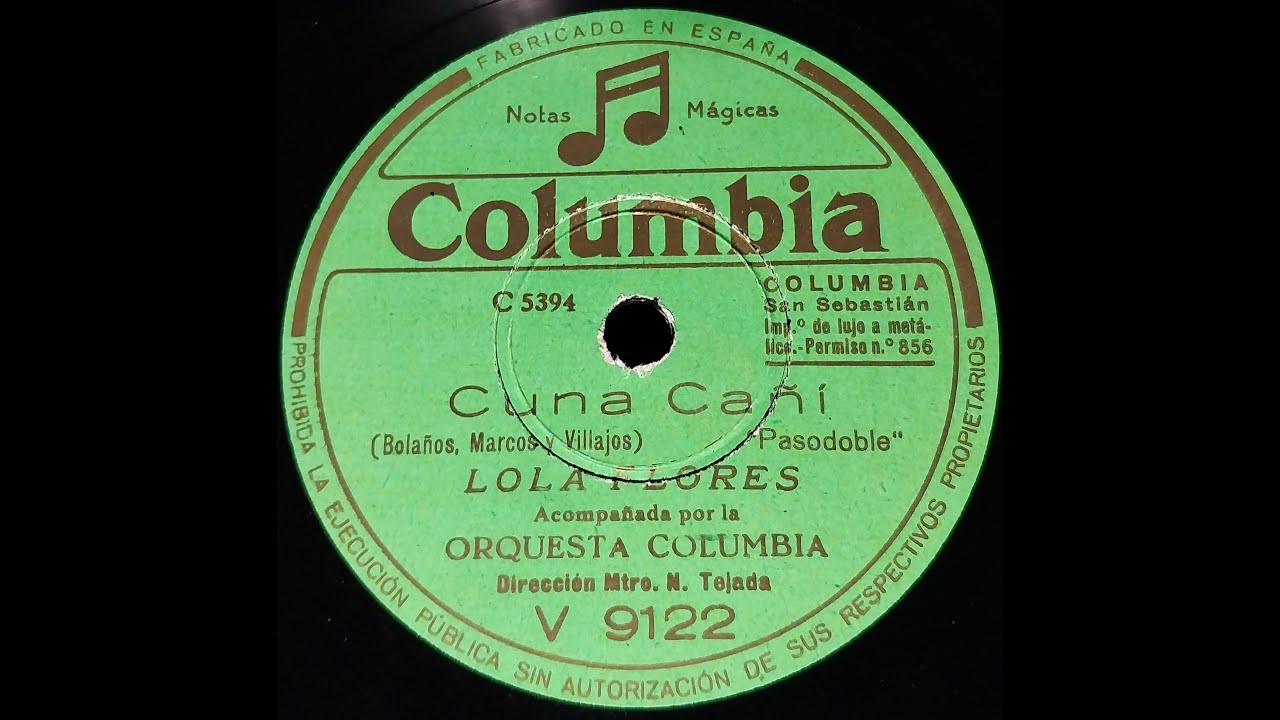 Cuna Cañí  (Pasodoble) -  Lola Flores