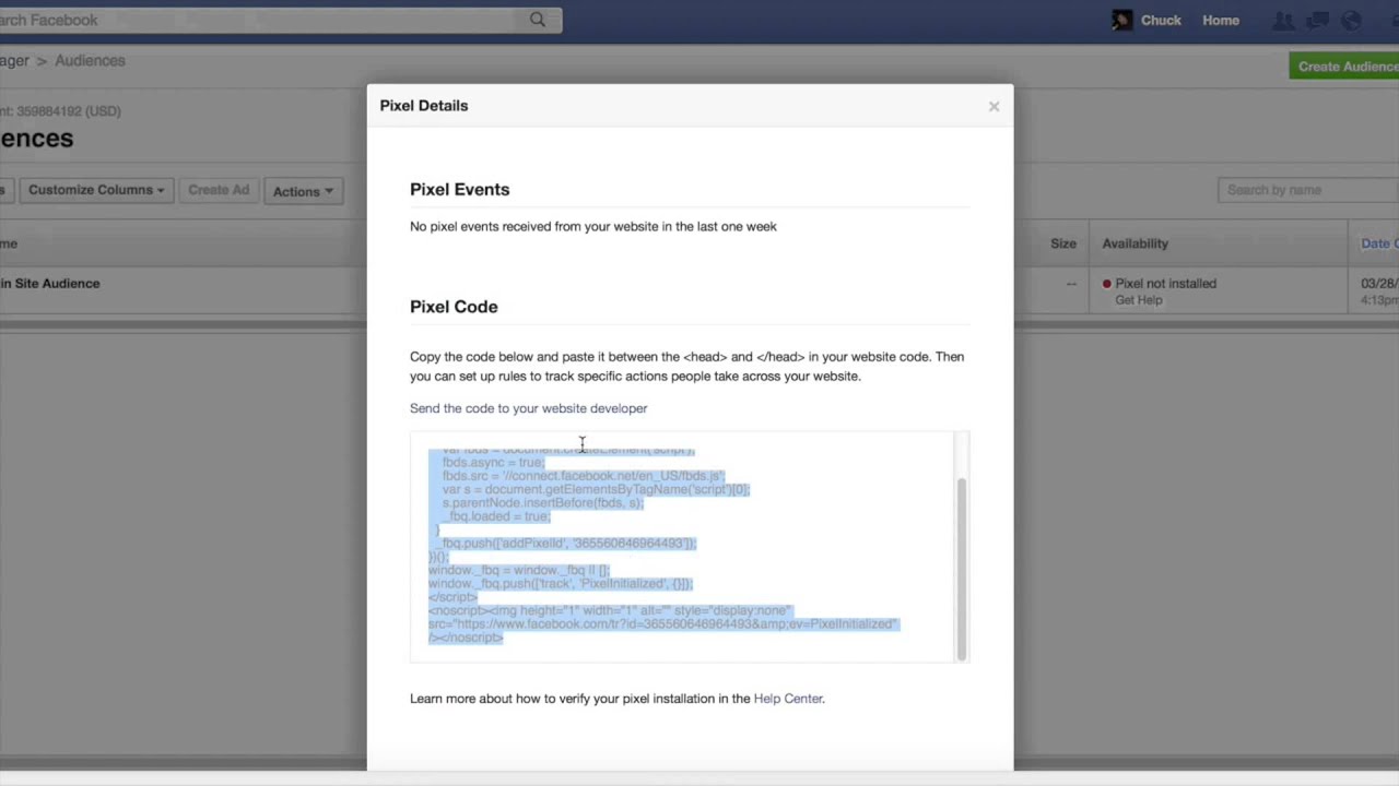 How To Install A Facebook Custom Audience Pixel in Wordpress - Enlightened Marketing, LLC