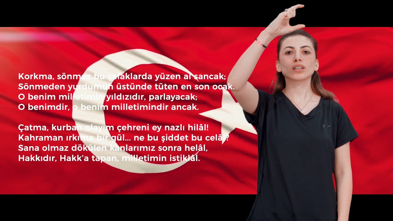 İstiklal Marşımız -İşaret Dili #istiklalmarşı