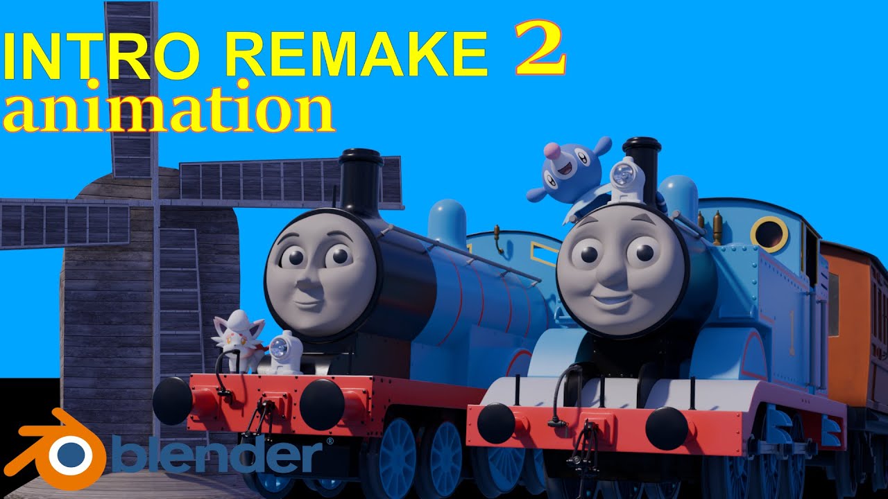 Thomas & Friends intro with Pok&eacute;mon blender animation