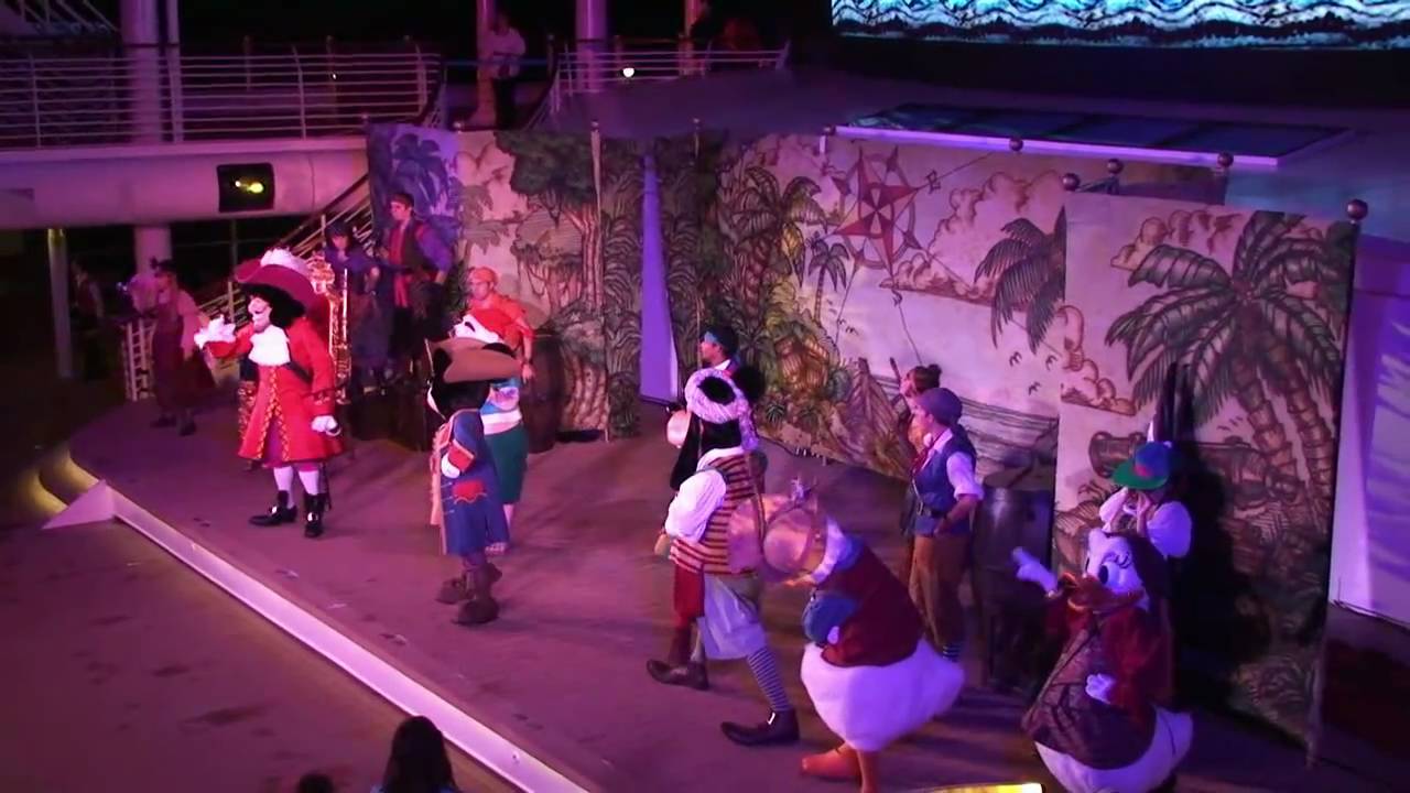Mickey's Pirates In The Caribbean Show, Disney Dream Christening Cruise, Disney Cruise Line  1/20/11