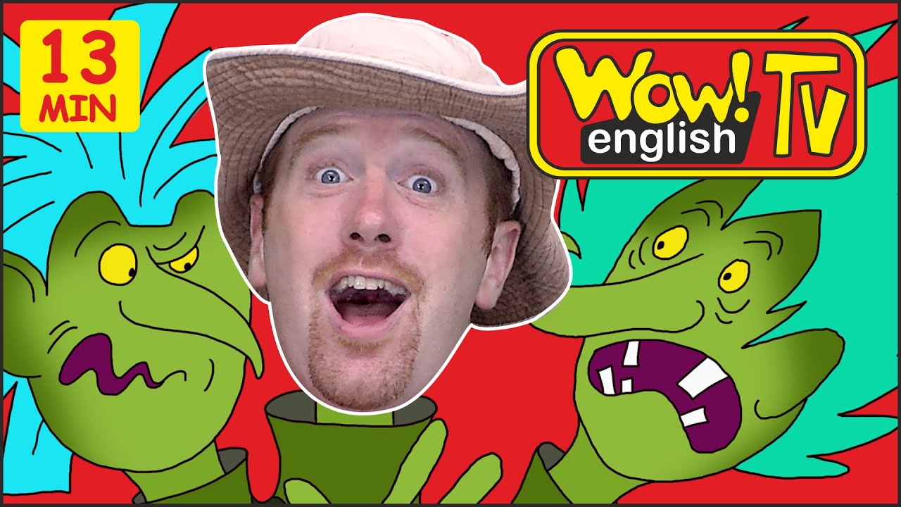 Safari Animals, Monsters + MORE Stories from Steve and Maggie | Speaking Wow English TV