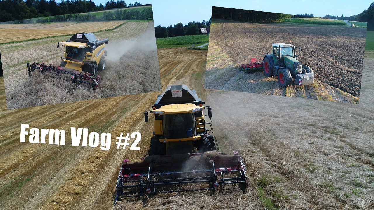 Farm Vlog #2 | Gerste & Raps dreschen | Stoppelsturz mit 5 Meter Agro-Masz