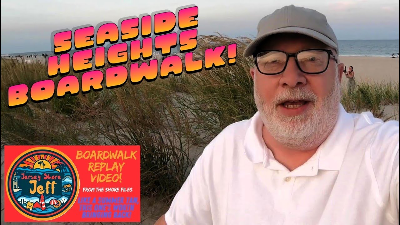 🏖️ Прогулка по набережной Сисайд-Хайтс в сумерках 🌅 Экскурсия по побережью Джерси, воспоминания, ...