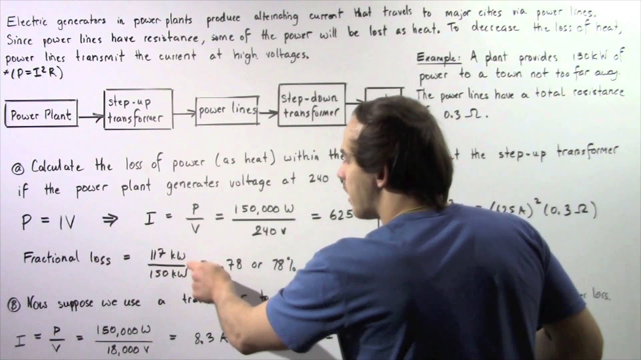 Power Transmision and Transformers Example