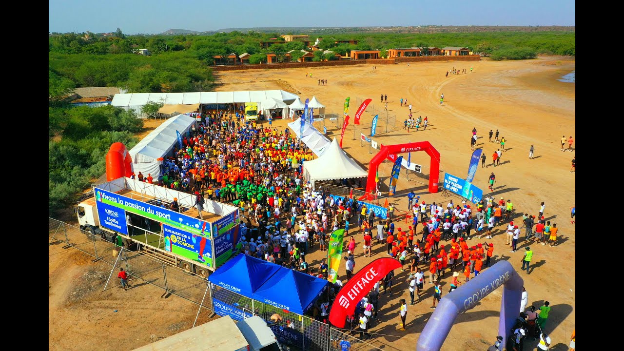 27ème édition du semi-marathon de la Somone, 1147 participants ont couru sur 10 km et 197 sur 21 km.
