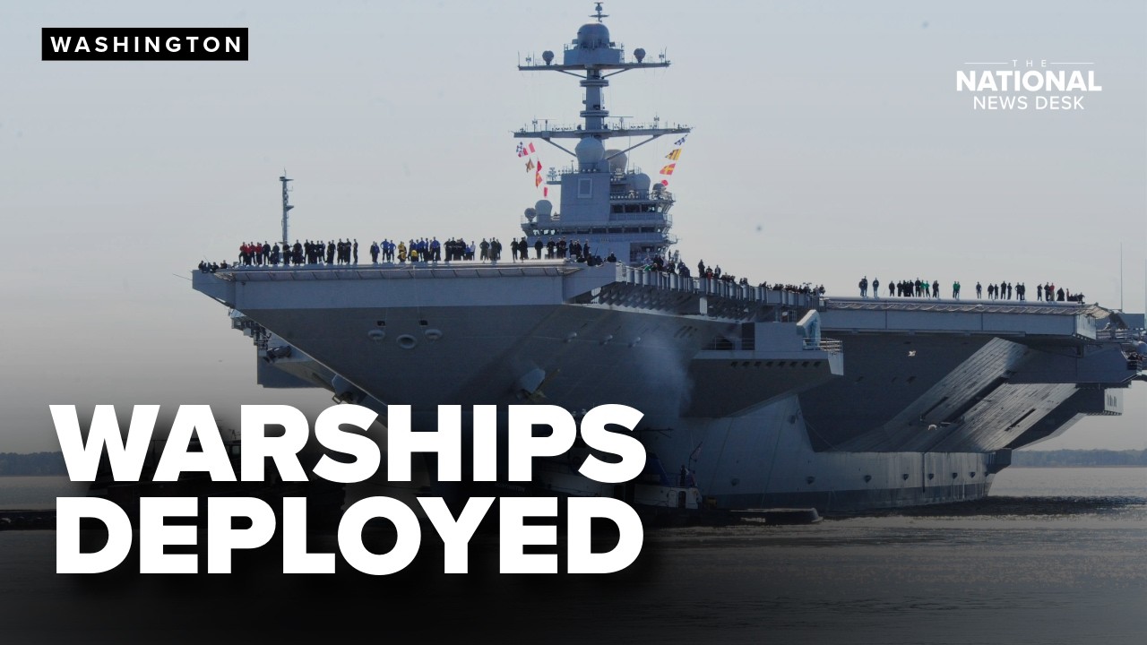 US DEPLOYS carrier strike groups as Iran LAUNCHES missile drills