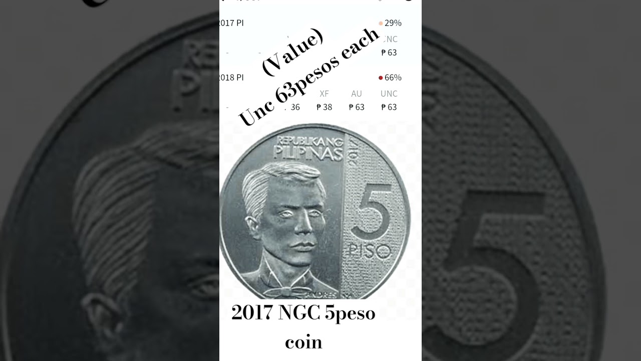 2017 NGC 5peso coin value #subscribe