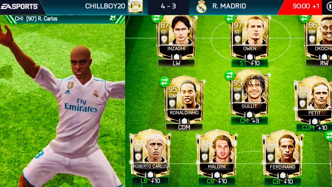 CLAIMING ROBERTO CARLOS ICON - All SBCs completed / Gameplay Review Icon 100 OVR fifa mobile