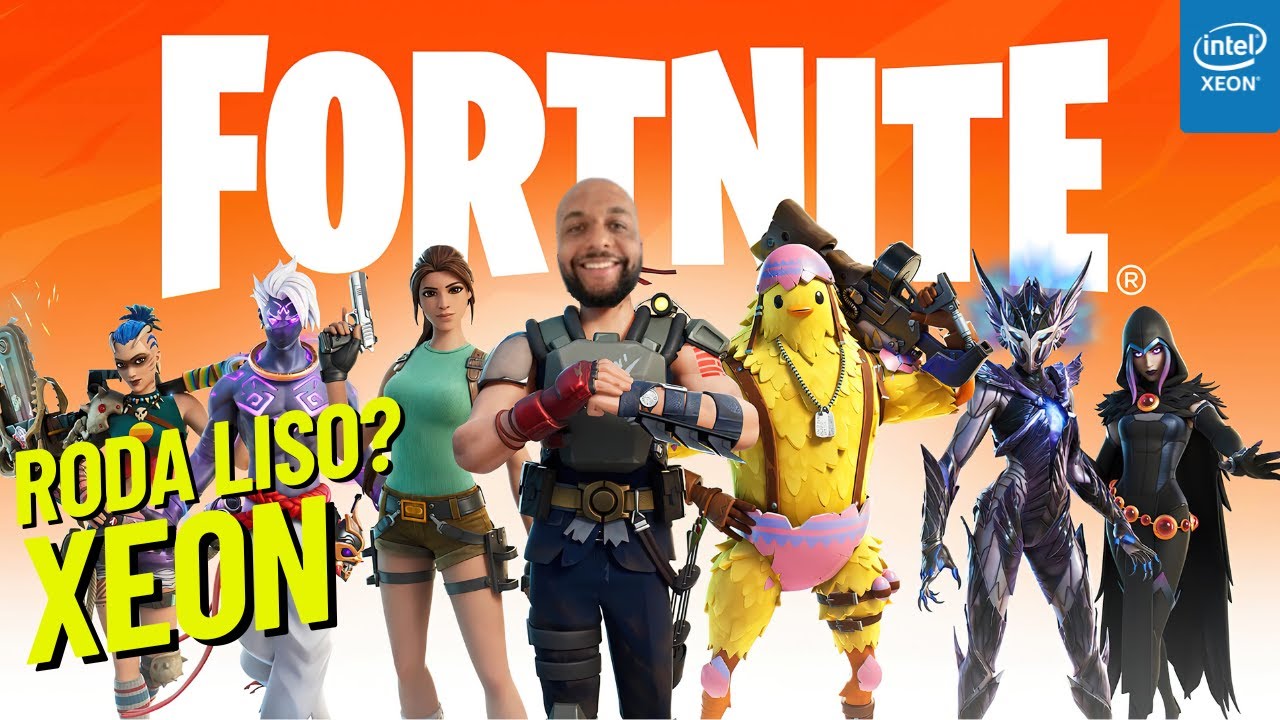 FORTNITE em 2026 no XEON 2680 V4 + RX 7600 🚀 RODOU LISO?