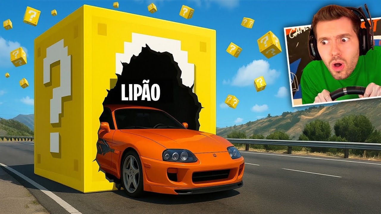 Encontrando CARROS EM LUCKY BLOCK no BeamNG Drive Multiplayer