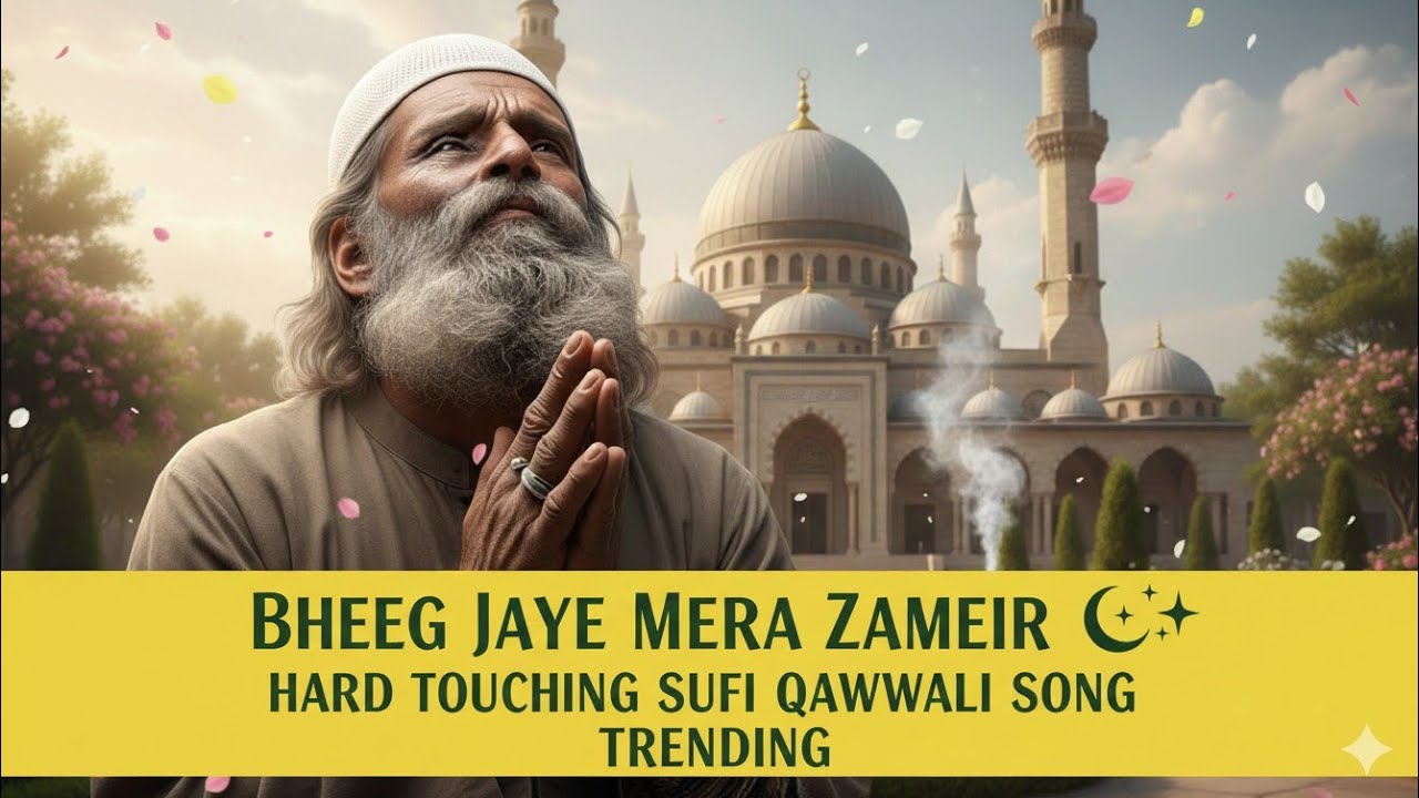 Bheeg Jaye Mera Zameer 🌙✨|Hard Touching Sufi Qawwali song Trending