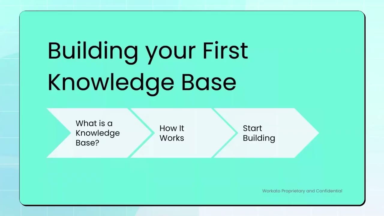 Build Your First Knowledge Base