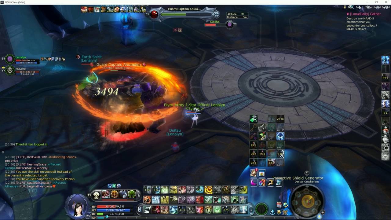 Aion 5.0 Spiritmaster Solo - Sauro Final Boss (1-Key)