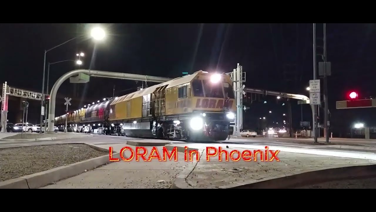 Loram rail grinder in Phoenix, Arizona 10-14-24