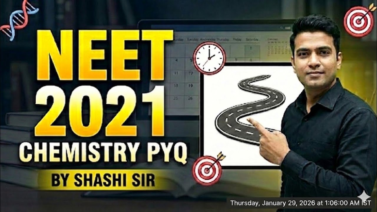 Chemistry NEET 2021 PYQ: Every Question Explained! 🧬 NEET 2021 Chemistry Paper Solution | NEET2026