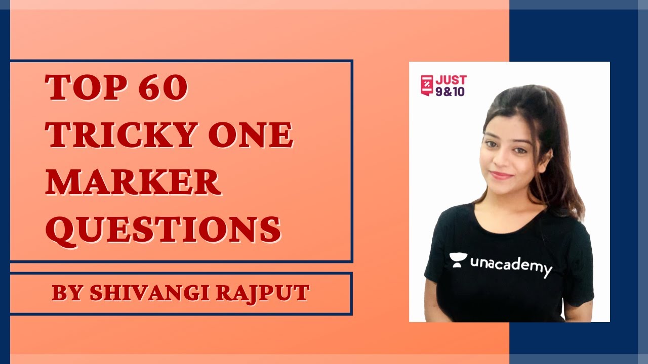 TOP 60 TRICKY ONE MARKER QUESTIONS | MATHEMATICS | SHIVANGI RAJPUT