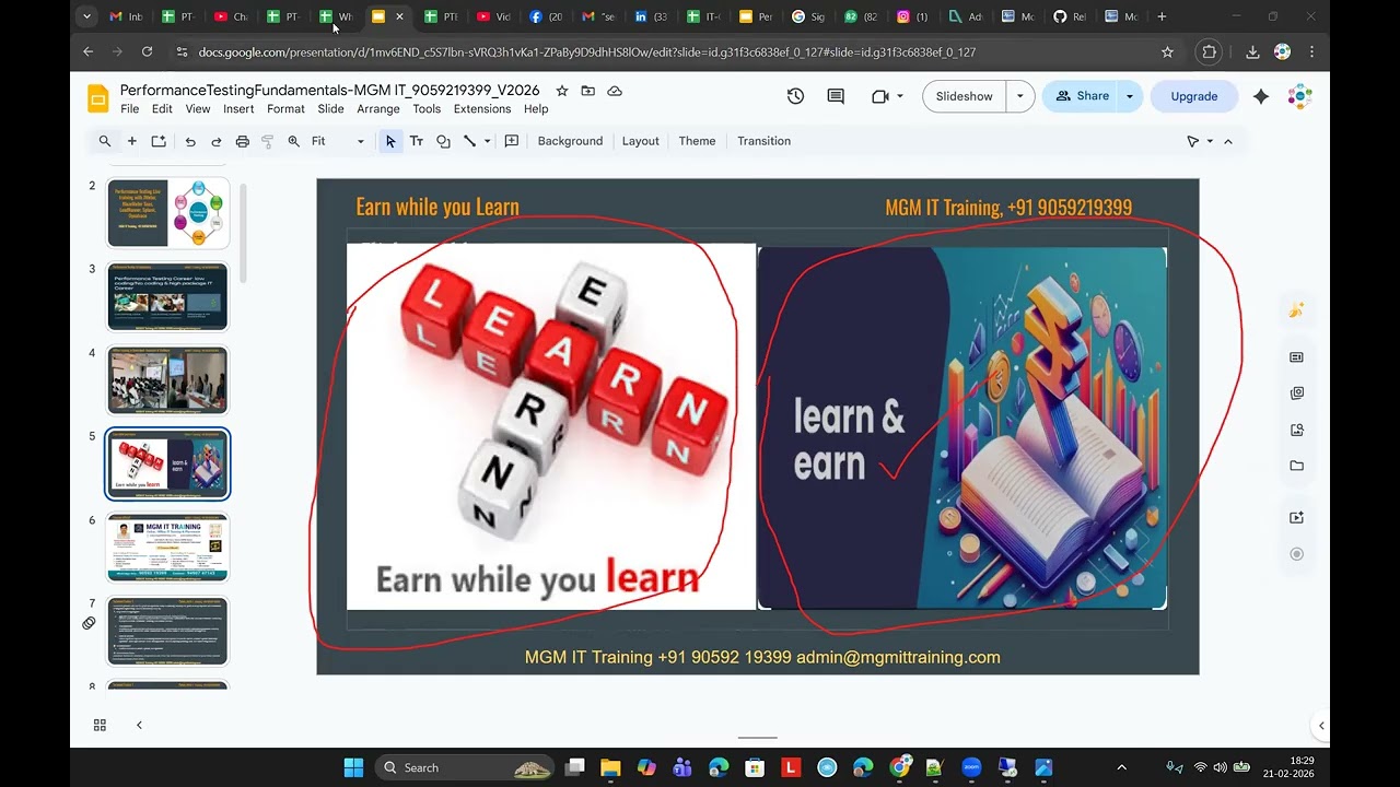 Why MGM IT Training for Performance Testing Training! Unique features of our Online/Offline Training