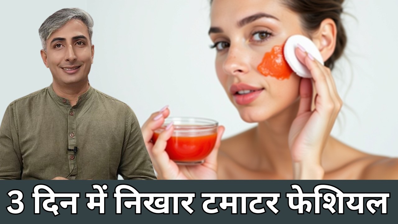 टमाटर से गोरा चेहरा I 3 स्टेप टमाटर फेशियल I DR. MANOJ DAS I #drmanojdas #drmanojdasjaipur