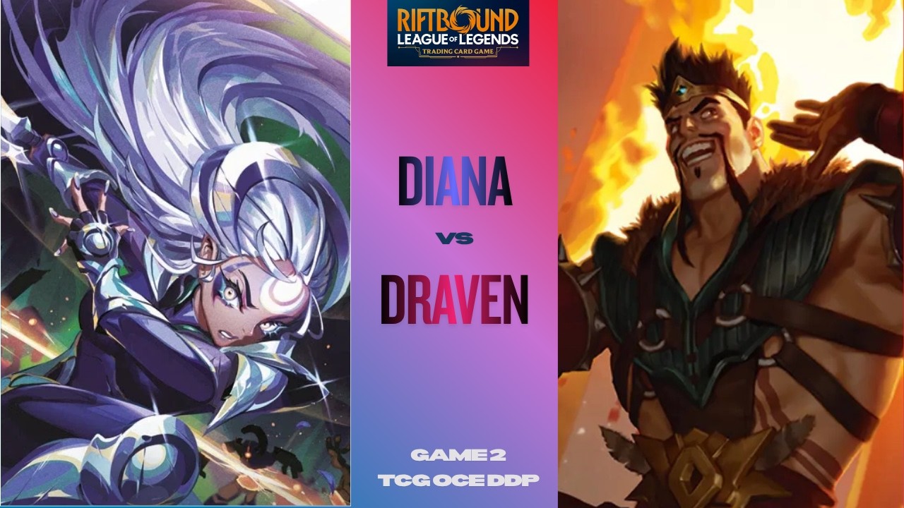 Diana Vs Draven Game 2 | Riftbound Unleashed Set 3 Nexus Night IRL POV Gameplay
