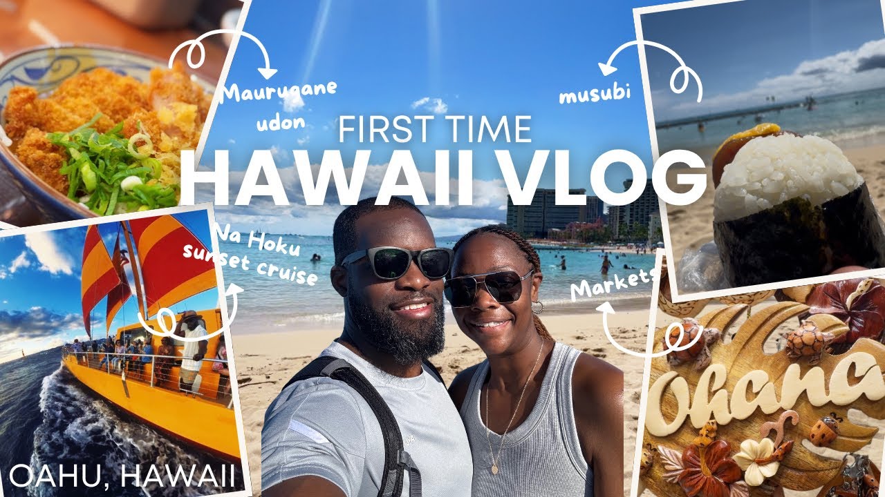 HAWAII VLOG! First time on Oahu!! Waikīkī Beach, Luau, Sunset Cruise, food! #hawaii #themackparty