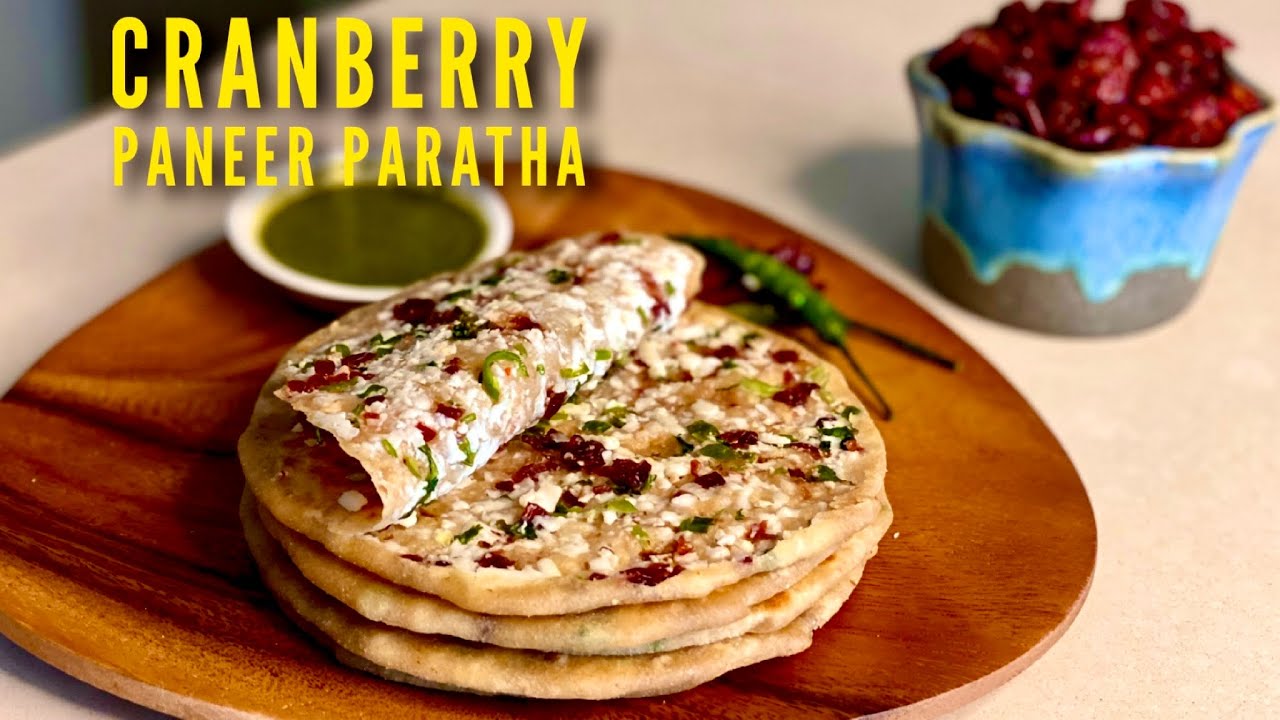 Paneer Paratha Recipe |  लाजवाब पनीर परांठा बनाने का आसान तरीका । Cranberry Paneer Paratha