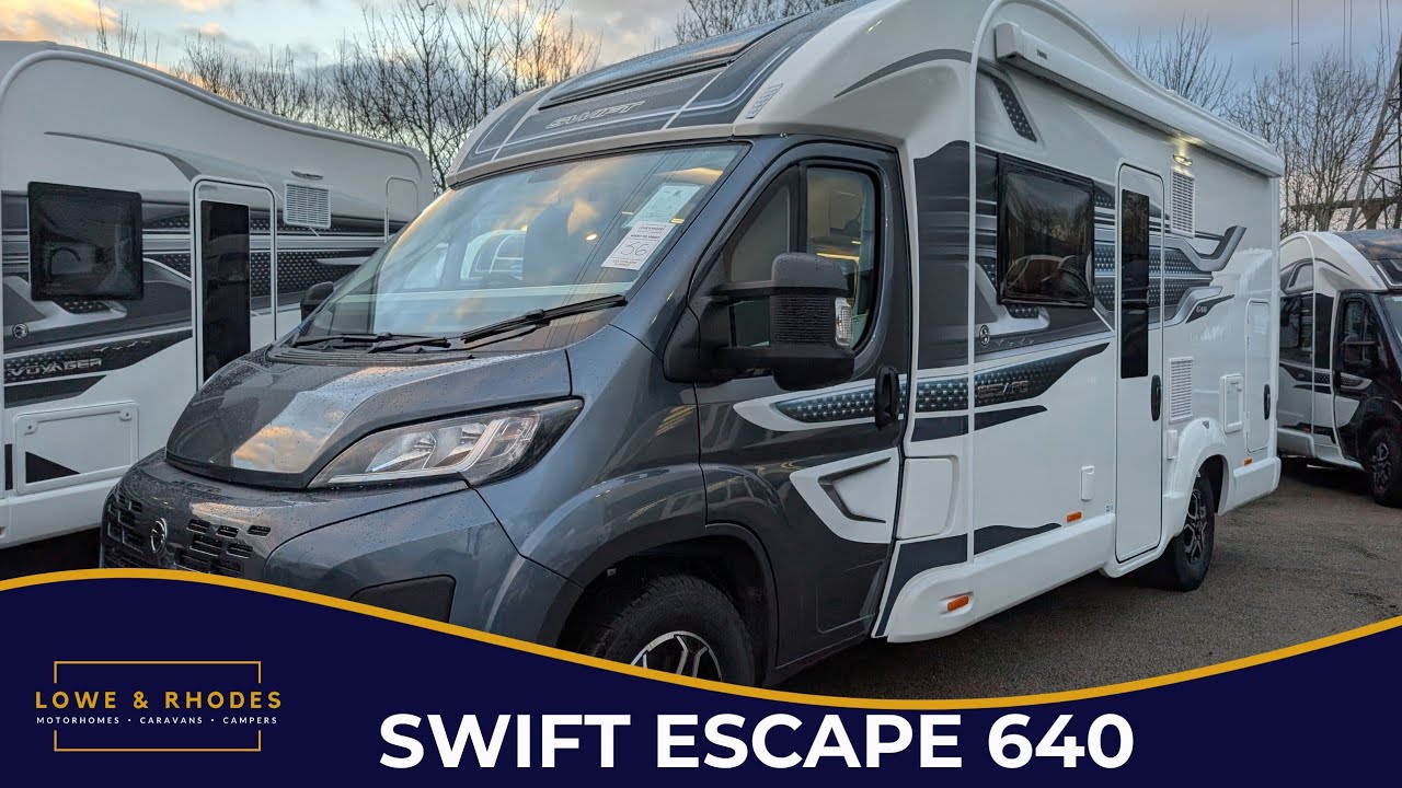 Swift Escape 640 2026 года &mdash; полный обзор | Электрический автодом с откидной кроватью