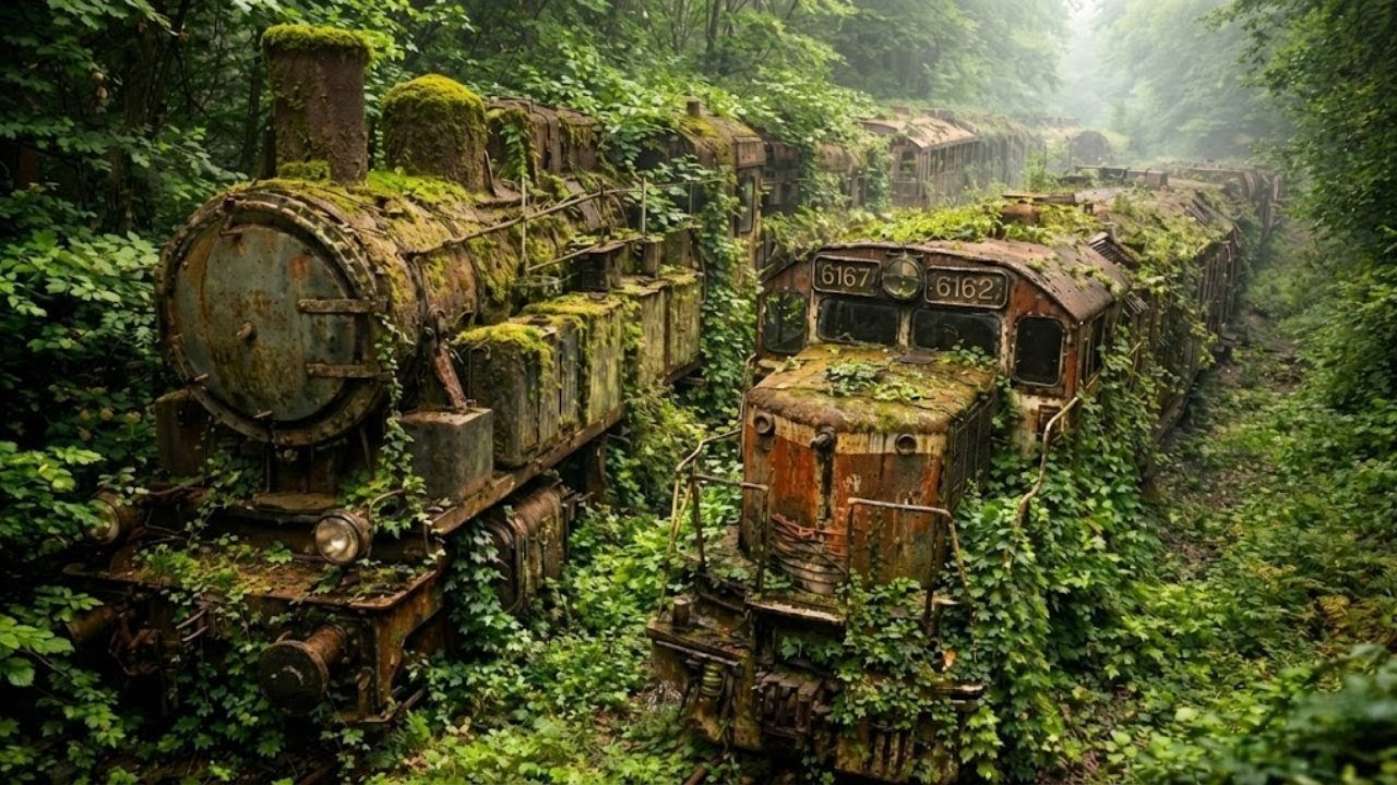 12 nejúžasnějších a neuvěřitelných opuštěných vlaků