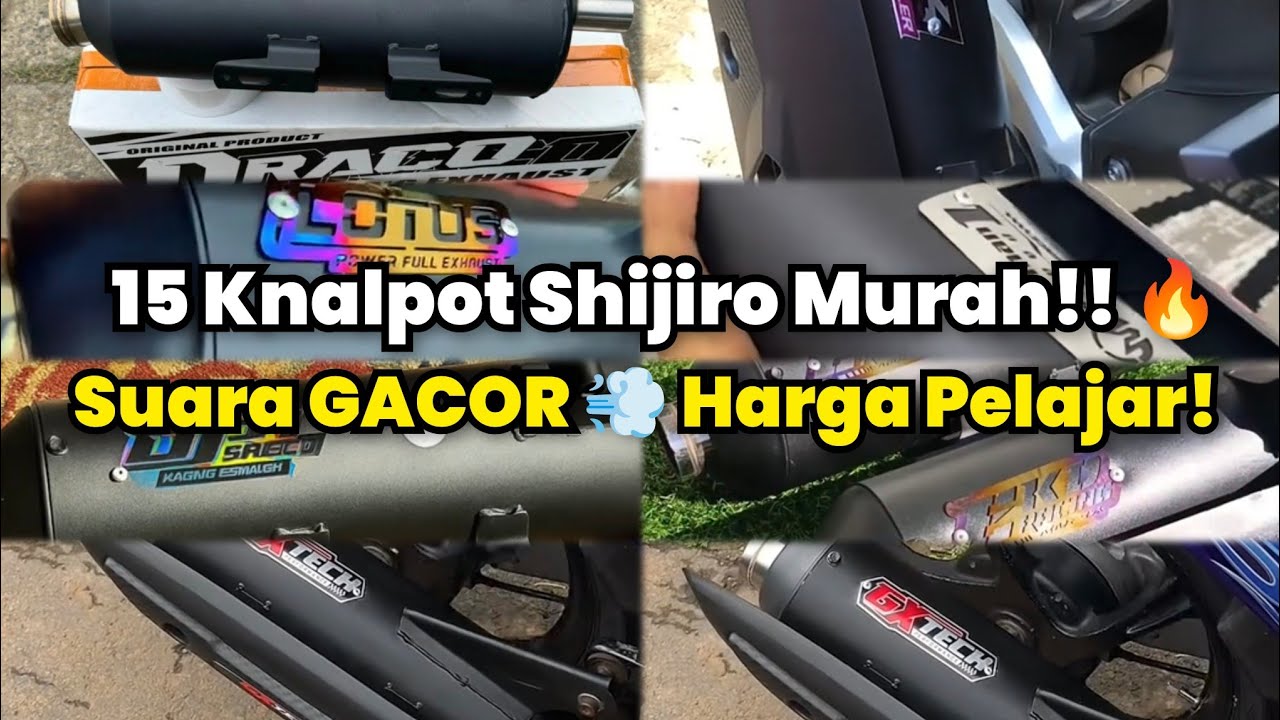 15 Rekomendasi Knalpot Standar Racing Moncong Shijiro Harga Murah Suara Gacor!