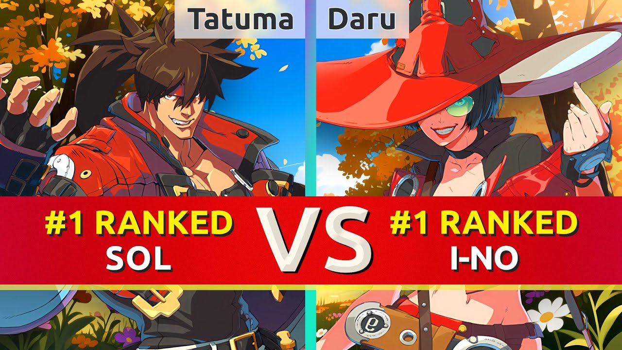 GGST ▰ Tatuma (#1 Ranked Sol) vs Daru (#1 Ranked I-No). High Level Gameplay